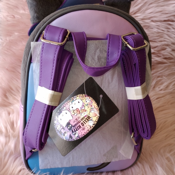 Kuromi Witch Fuzzy Mini Backpack - Picture 4 of 5